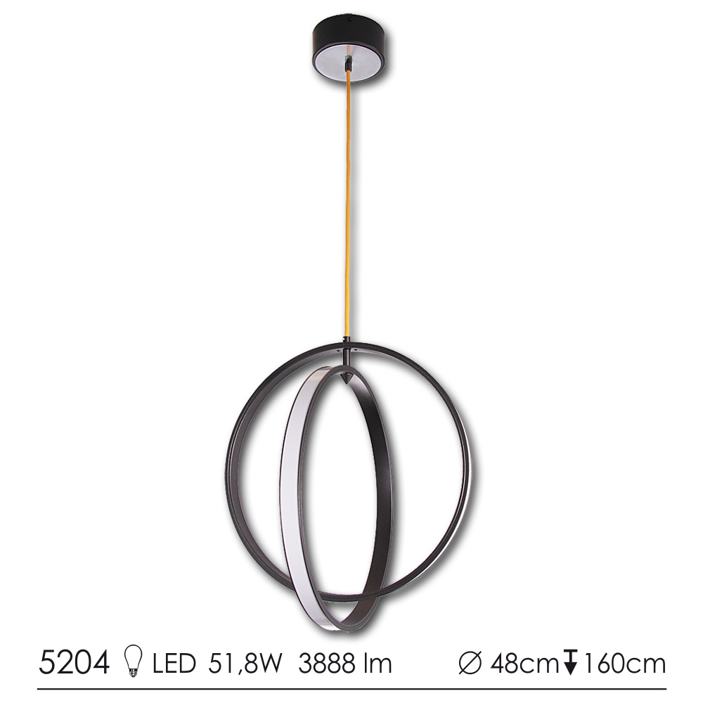 Griestu lampa "5204 matt grey2