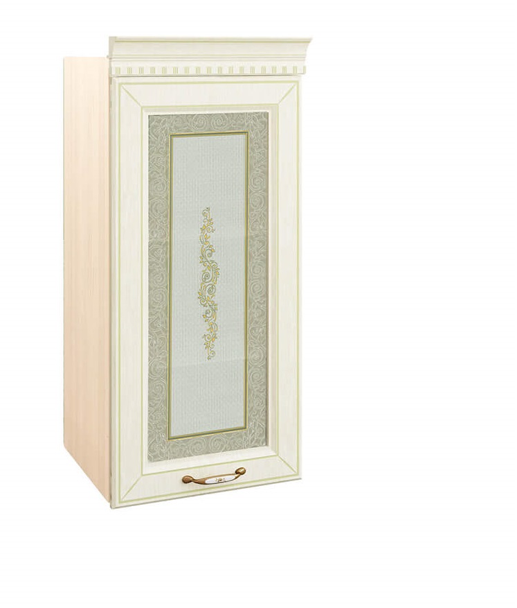 Sienas virtuves skapītis-vitrīna (lab./kr.) Olivija 71.04