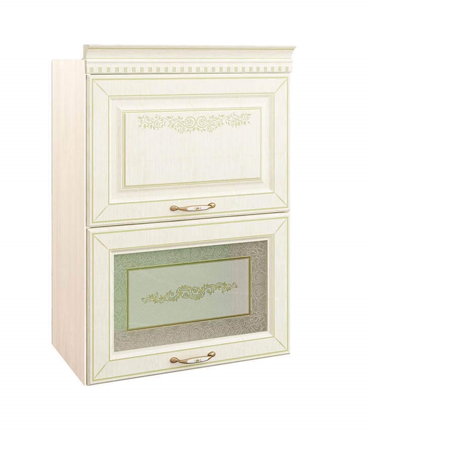 Sienas virtuves skapītis-vitrīna (lab./kr.) Olivija 71.08