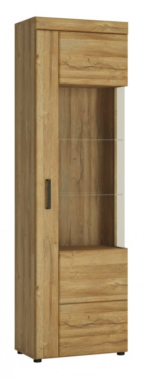 Vitrīna 1-durvju ar stiklu "CORTINA CNAV02P"