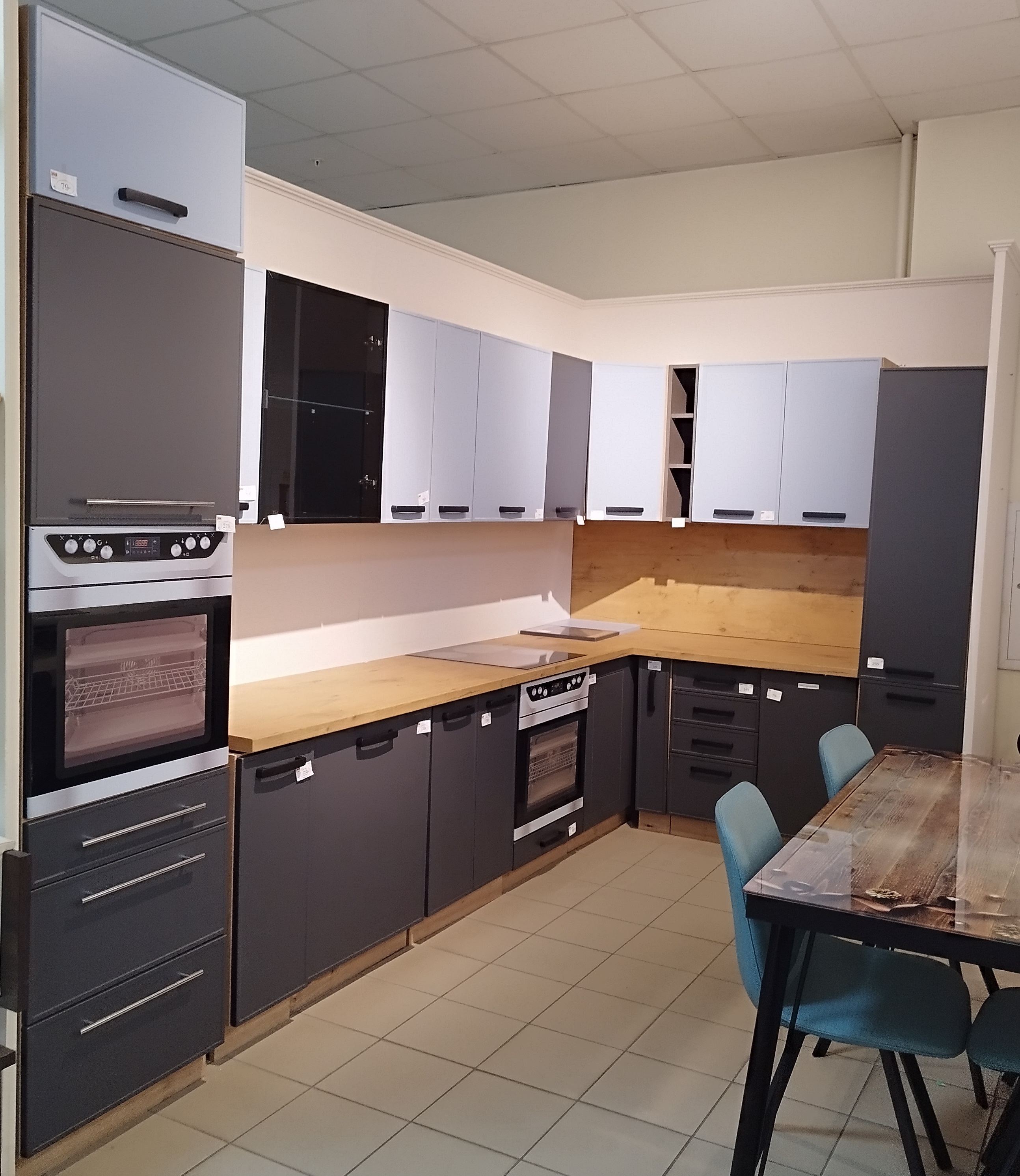 Virtuves skapis MAGNUM D14RU60/207 3M GRAFIT