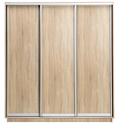 Skapis ar 3 bīdāmām durvīm 200/220/60 cm "sonoma''+2 atv.
