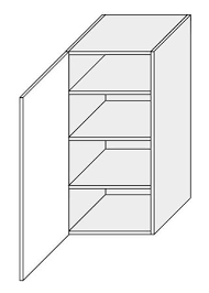 Augšējais virtuves skapītis MALMO W440 permbroke 96