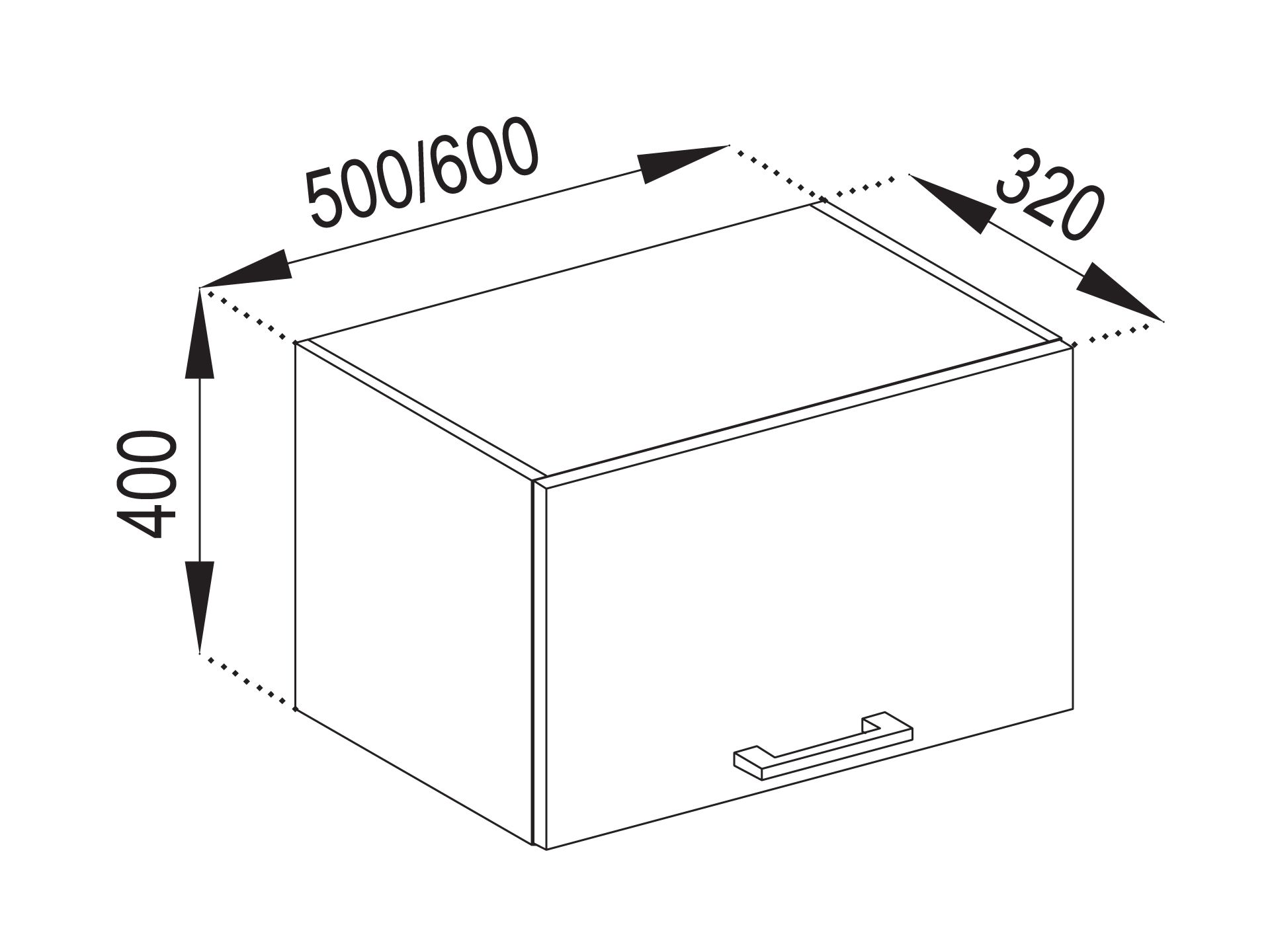 Augšējais skapis "ALINA" 60 OKAP