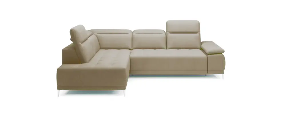 Ādas stūra dīvāns "FOCUS L" kr.