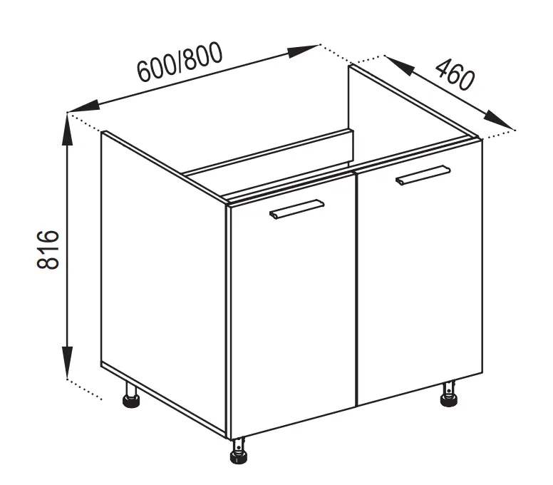 Apakšējais Skapītis "BJANKA" N60 M