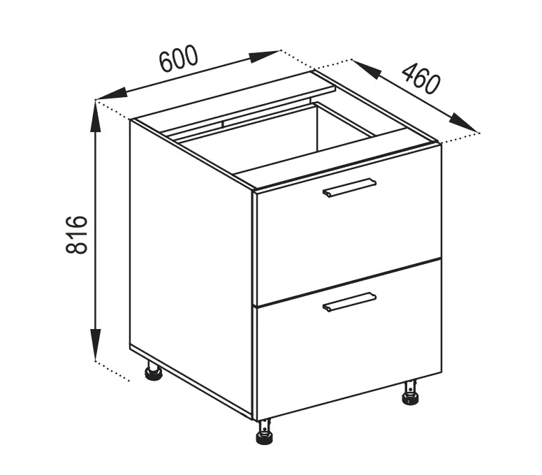 Apakšējais Skapītis "BJANKA" N60š