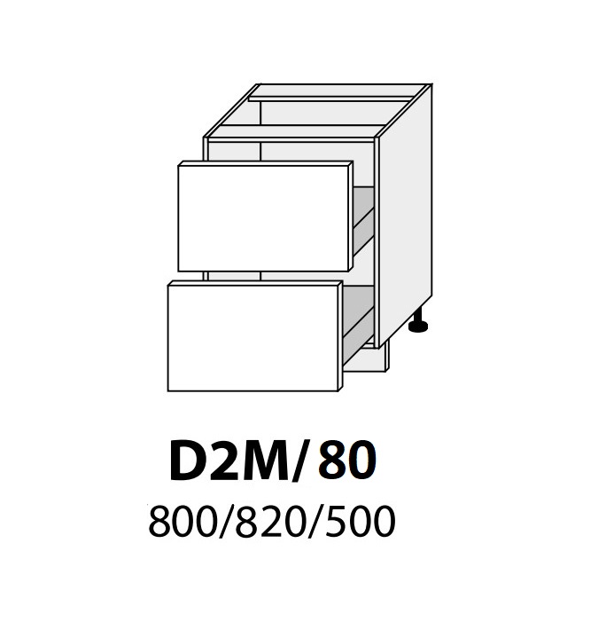 Apakšējais virtuves skapītis AVELLINO D2M/80